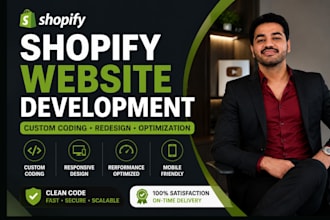 build shopify website with custom coding and theme customization