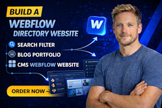 build webflow directory website search filter blog portfolio cms webflow website