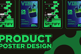 do product promo poster and banner design service