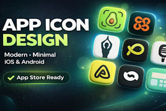 design unique app icon for ios and android
