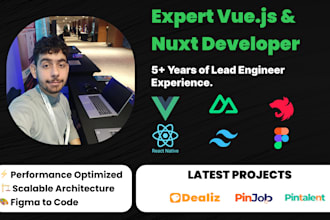 build a full stack web application using vue nuxt