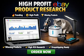 do high profitable ebay dropshipping product research, ebay product hunting