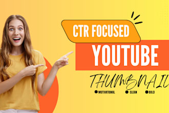 design clean minimal high CTR thumbnail