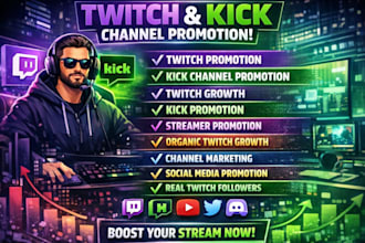 promote your twitch or kick channel to get real engagement