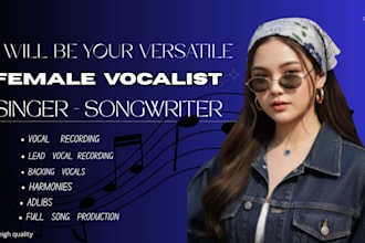 be your female singer female pop singer female vocalist pop rnb edm singer