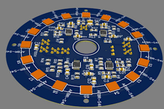 design custom led lighting pcb, led driver, esp32 pcb layout with gerber files