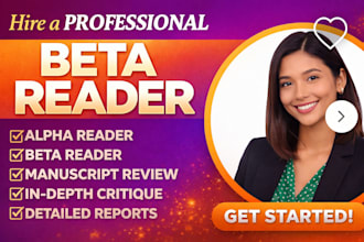 beta read your fantasy, romance or thriller novel with inline feedback