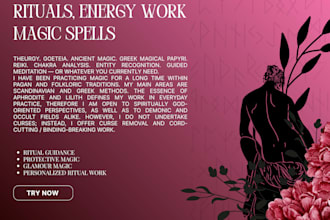 do chosen rituals and energy work, magic,spells, meditation