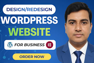 develop a responsive wordpress business website design