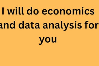 do spss, algebra, economics for you