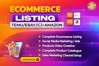 do temu product listing shop management ecommerce ebay etsy compliance listing