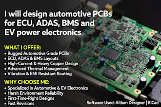 design automotive pcbs for ecu, adas, bms and ev power electronics
