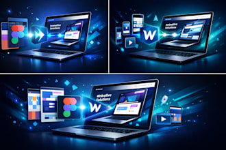 build responsive webflow landing page websiter figma to webflow with animation