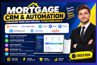 setup freshsales salesmate arive floify getresponse calendly zapier mortgage crm