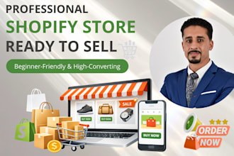 design and build a professional shopify store ready to launch