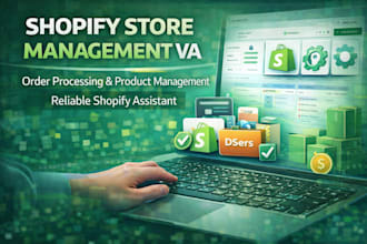 shopify store management VA
