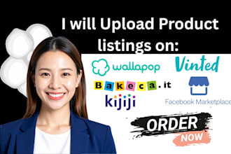 do vinted wallapop bakecait kijiji facebook marketplace  product listing upload