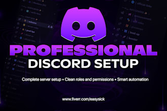 create and setup your professional discord server