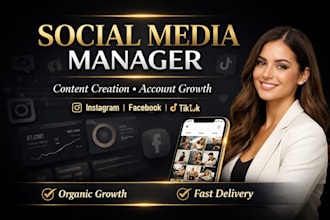 be your social media manager and content creator