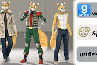port, edit, create custom sfm model, gmod playermodel, tf2 model, fnaf model mmd