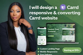 design carrd website, carrd landing page, redesign carrd website, carrd website