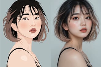 create a custom vector portrait