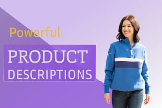 write informative product descriptions