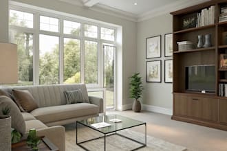 make 3d model render house apartment cabin home interior