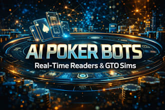 develop ai poker bots, real time poker readers and gto simulations