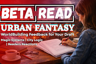 beta read urban fantasy early draft for worldbuilding feedback