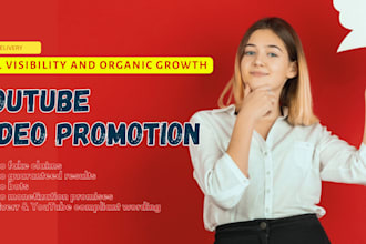 promote youtube videos for real visibility and organic growth