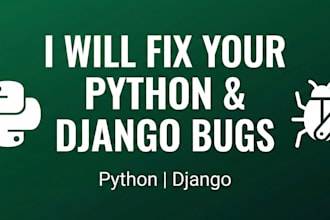 fix bugs in your python or django web application