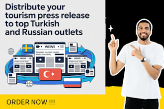 distribute your tourism press release to top swedish,turkish and russia outlets