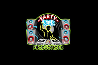 create wonderful and excellent dj logo design
