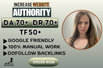 provide quality SEO backlinks for da DR growth