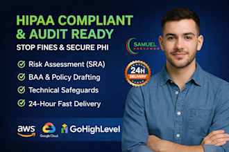 provide expert hipaa compliance, risk assessment, and policy drafting