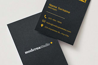 create professional and premium custom business card design