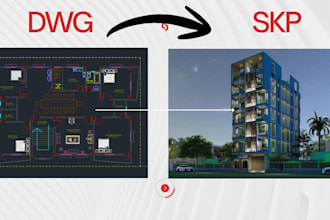 convert autocad dwg drawings to skp sketchup model