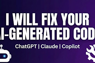 fix and improve your ai generated code that is not working