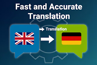 translate english to native german manually and fast
