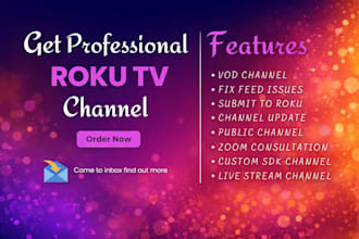 develop professional roku TV channel using sdk scenegraph
