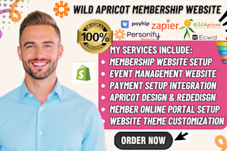 do wild apricot membership website setup eventmanagement payment ecwid integrate