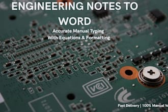convert handwritten or scanned engineering notes to word with equations