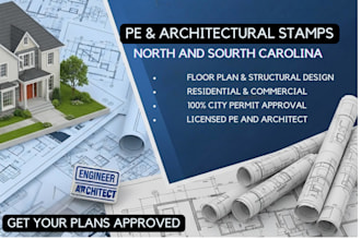 pe stamp, north carolina stamp, south carolina stamp structural engineer for usa