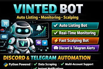 discord vinted bot, vinted scraping bot, vinted monitor bot vinted bot
