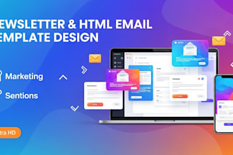 design newsletter template, email flyer, html email template, newsletter design