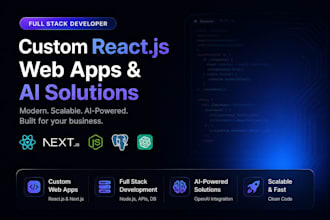 develop reactjs, nodejs website for your business