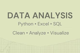analyze your data using python