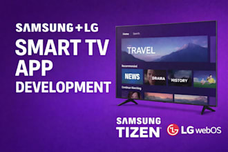 develop roku, samsung tizen, lg webos smart TV, ott app