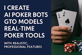 create ai poker bots and gto poker bot and real time tools